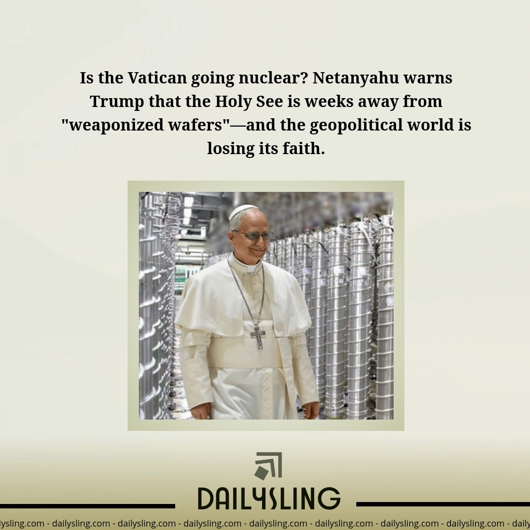 Netanyahu Warns Trump: Vatican Only “Weeks Away” From Developing Nuclear Communion Wafers