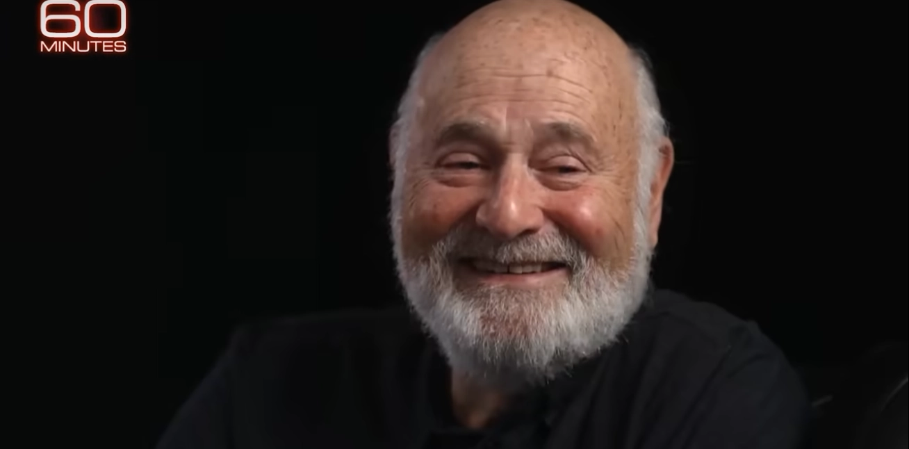 Smiling Rob Reiner from 60 Minutes recent interview.