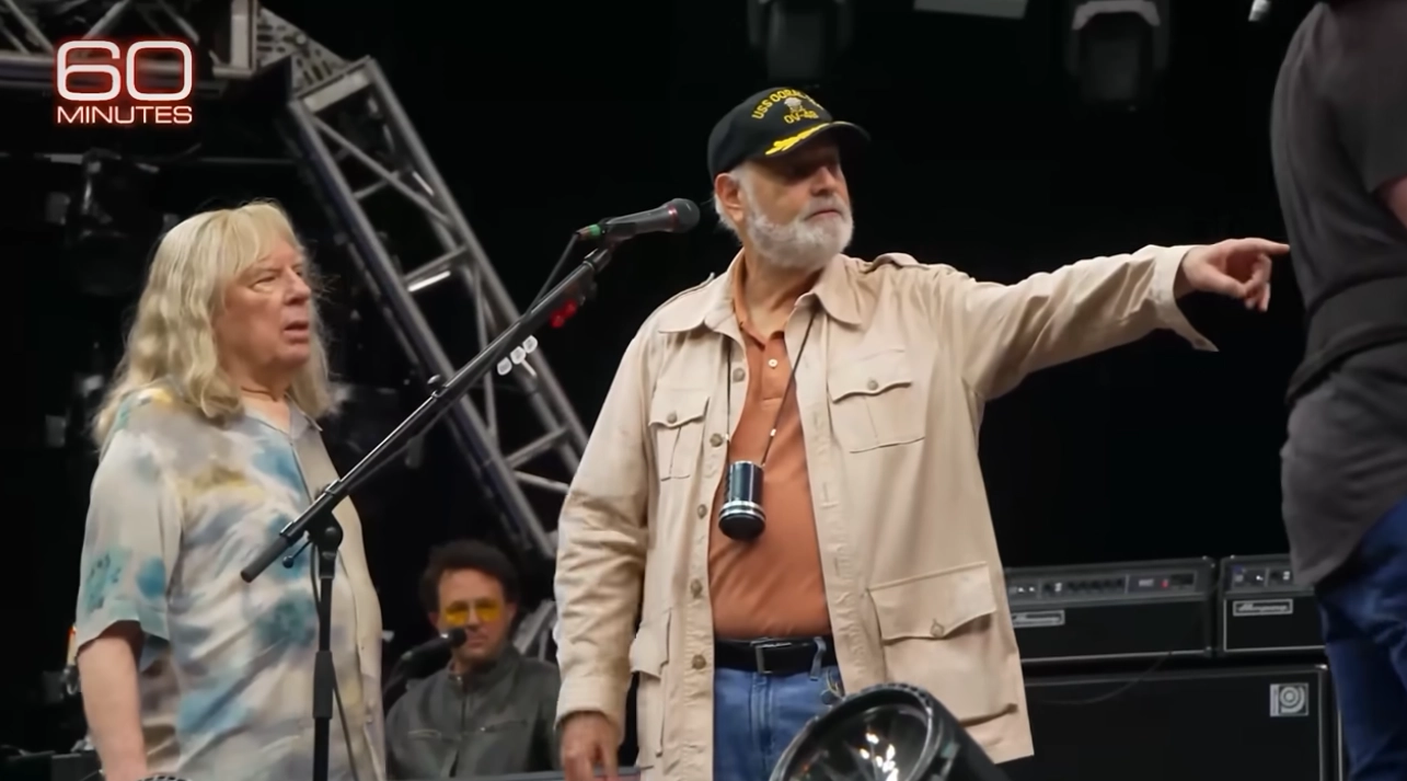 Rob Reiner directing on set of Spinal Tap II